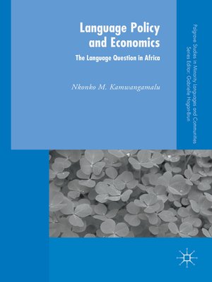 cover image of Language Policy and Economics